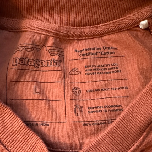 Patagonia Women's Rust Orange Crewneck Sweatshirt - Picture 3 of 5